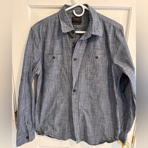 Jachs New York Chambray Shirt - Gray men's size medium. Excellent condition